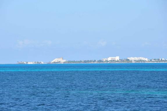Partindo de Cancún rumo à Isla Mujeres, no sul do México